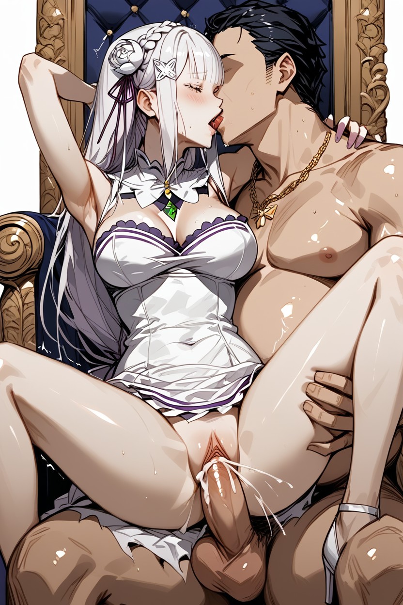 Man Kiss On Boobs AI GIFs